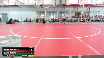 165 lbs 7th Place Match - Rylan Hendricks, Wabash vs Elijah Brown, Indianapolis