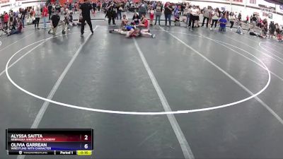 155 lbs Round 2 - Alyssa Saitta, Nebraska Wrestling Academy vs Olivia Garrean, Wrestling With Character