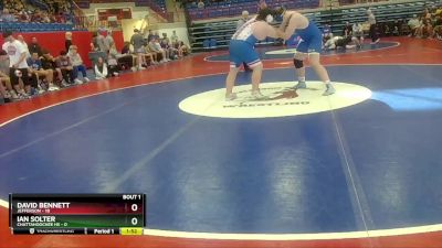 285 lbs Round 1 (16 Team) - David Bennett, Jefferson vs Ian Solter, Chattahoochee HS