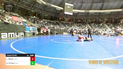 145 lbs Consi Of 8 #2 - Luke Black, Jenks Trojan Wrestling Club vs KG Kirtley, Apache Youth Wrestling