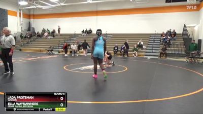 160-165 lbs Round 5 - Ella Waynawhere, Cedar Rapids Jefferson vs Jada Protsman, Waukon