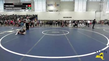 85 lbs 5th Place Match - Madison Farberman, Club Not Listed vs Bria Drnek, B2 Wrestling