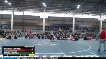 120 lbs Cons. Round 1 - Brandon Lowther, Meridian Middle School vs Robert Miller, Legacy Wrestling Academy
