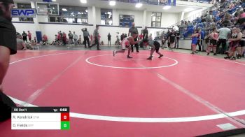 75 lbs Rr Rnd 1 - Roman Kendrick, Coweta Tiger Wrestling vs Dejuan Fields, Tulsa Blue T Panthers