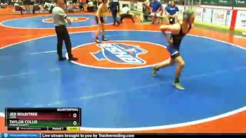 2 lbs Quarterfinal - Taylor Collis, Fannin County vs Jed Rountree, Cook