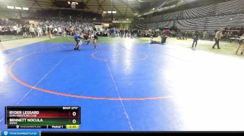 114 lbs Quarterfinal - Ryder Lessard, Elma Wrestling Club vs Bennett Nocula, NWWC