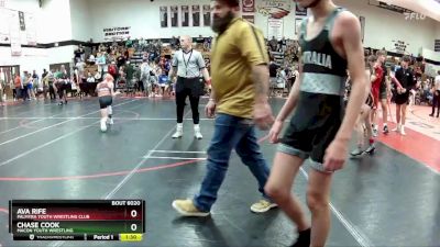 95 lbs Round 3 - Chase Cook, Macon Youth Wrestling vs Ava Rife, Palmyra Youth Wrestling Club