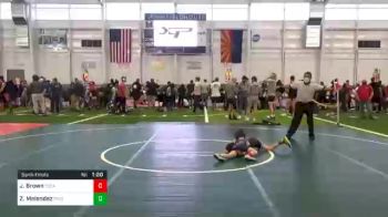 49 lbs Semifinal - Jake Brown, Tehachapi Valley WC vs Zander Melendez, Pride WC