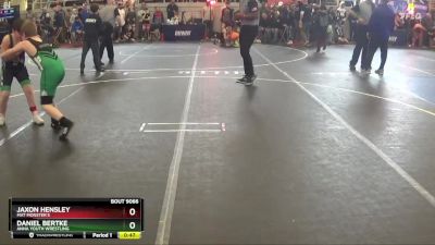 100 lbs Cons. Round 1 - Jaxon Hensley, Mat Monster`s vs Daniel Bertke, Anna Youth Wrestling