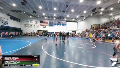 67 lbs Cons. Round 2 - Kaiser Osborn, Natrona Colts WC vs Hadley Tillman, High Plains Thunder