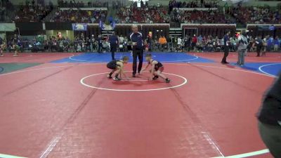 70 lbs Cons. Round 1 - Theo Lewellen, Kalispell Wrestling Club vs Colt Marchion, North Montana Wrestling Club