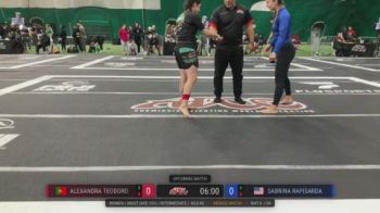Alexandra Teodoro vs Sabrina Rapisarda 2026 ADCC New Jersey Open