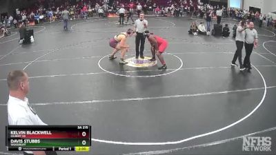 3A 215 lbs Quarterfinal - Davis Stubbs, Woodruff vs Kelvin Blackwell, Gilbert Hs