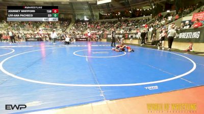 55 lbs Round Of 16 - Journey Whitford, TEAM PRIDE ACADEMY vs Livi-Ana Pacheco, Steel City Reloaded