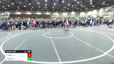 102 lbs Quarterfinal - Jax Vang, Redwave Wrestling vs Luke Harris, MatTime