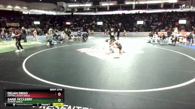 Girls 130 lbs Semifinal - Deijah Diego, Central Kitsap (Girls) vs Saige McCleery, Sumner (Girls)