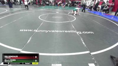 110 lbs Quarterfinal - Ella Cohen, Palo Alto Hs vs Mia Gonzales, Lynbrook