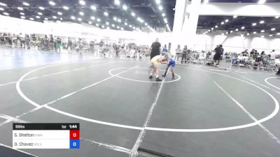 66 lbs 3rd Place - Sawyer Shelton, Evanston Elite Wrestling vs Davina Chavez, Gold Rush Wr Ac