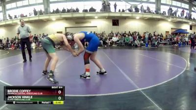 117 lbs Champ. Round 2 - Brodie Coffey, Franklin Central Wrestling Club vs Jackson Hinkle, Floyd Wrestling Club