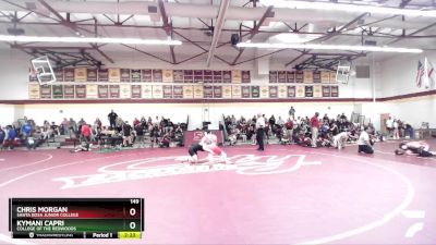 149 lbs Quarterfinal - Chris Morgan, Santa Rosa Junior College vs Kymani Capri, College Of The Redwoods