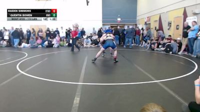 175 lbs Champ. Round 2 - Quentin Bowen, Middleton Wrestling Club vs Raiden Simmons, Ririe Youth Wrestling Club