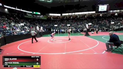 120 lbs Cons. Round 3 - Peyton Rishel, AUS1 vs Kira Slaper, PWL3