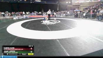 70 lbs Cons. Round 2 - Curtis Hume, Blaine Barracudas Wrestling Club vs Hank Larson, North County Grapplers