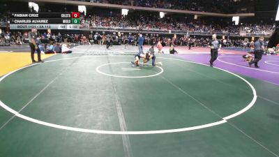 5A 113 lbs Quarterfinal - Charles Alvarez, Midlothian vs Fabian Cruz, College Station