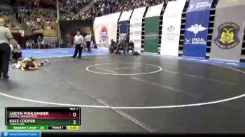 105 lbs Quarterfinal - Kate Cooper, Timberland vs Jaidyn Pohlsander, Central (Springfield)