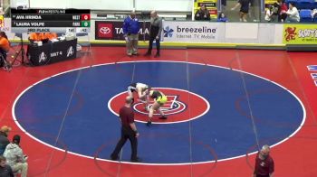 137 lbs 3rd Place - Ava Hrinda, West Mifflin vs Laura Volpe, Parkland