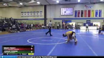 125 lbs Cons. Round 1 - Brody Piercy, Pacific University (Oregon) vs Jordan Haskins, Lakeland University