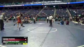 2 lbs Champ. Round 1 - Hayden Manning, North Pitt vs Braulio Nolasco-rayo, Louisburg