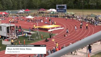 High School Boys' 4x100m Relay, Finals 3