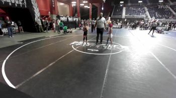 66 lbs 5th Place - Cash Nehl, Worland WC vs Shania Gomez, Top Notch