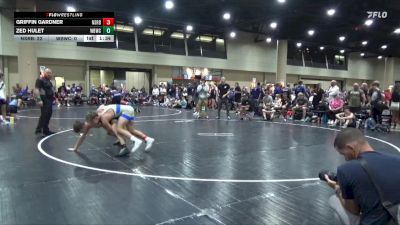 132 lbs Round 1 (6 Team) - Zed Hulet, White Buffalo Wrestling Academy vs Griffin Gardner, North Shelby Regulators Blue