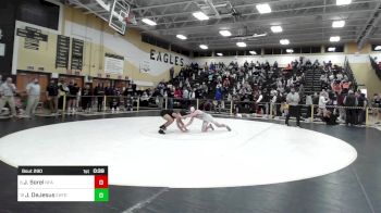 132 lbs Consi Of 8 #2 - Jackson Sorel, Norwich Free Academy vs Jeremiah DeJesus, East Hartford