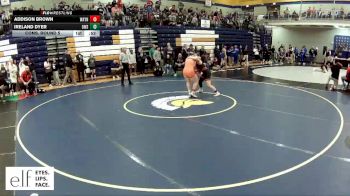 135 lbs. Cons. Round 5 - Ireland Dyer, Omaha Westside vs Addison Brown, Waynesville