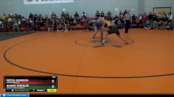 170 lbs Quarterfinal - Boden Koehler, South Tama County vs Mitch Johnson, Independence