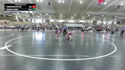 100 lbs Cons. Round 1 - Christine Butler, Slingshot Wrestling Club vs Gianna Crain, Seymour Youth Wrestling Club