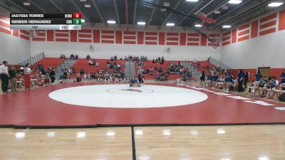 180 lbs Finals (2 Team) - Jailyssa Torres, Dodge City Middle School vs Genesis Hernandez, Dodge City Comanche Middle School