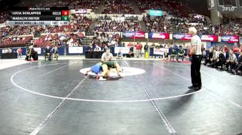 G - 125 lbs 1st Place Match - Lucia Schlapfer, Missoula Big Sky / Loyola Sacred Heart Girls vs Madalyn Deiter, Great Falls Cmr Girls