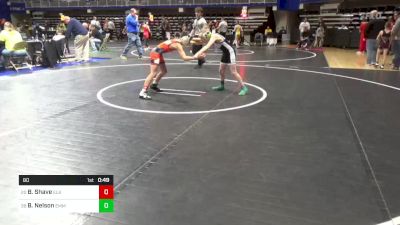 80 lbs Consi Of 32 #2 - Ben Shave, Elk Lake vs Brody Nelson, Emmaus