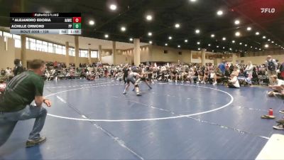 126 lbs Champ. Round 1 - Alejandro Edoria, All American Wrestling Club vs Achille Ormond, Pinning Pythons