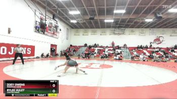 120 lbs Cons. Round 4 - Zoey Owens, Mountain Home vs Rylee Hulet, Canyon Ridge