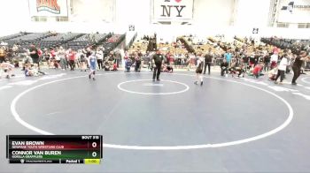 90 lbs Cons. Round 2 - Evan Brown, Newfane Youth Wrestling Club vs Connor Van Buren, Gorilla Grapplers