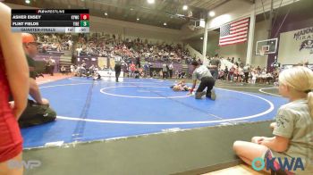 40 lbs Quarterfinal - Asher Ensey, Kiefer Youth Wrestling Club vs Flint Fields, Tiger Trained Wrestling