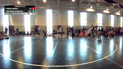 105 lbs Semifinal - Jonah Hodell, Willie Walters Wrestling Club vs Matthew DeAngelo, Great Neck Wrestling Club