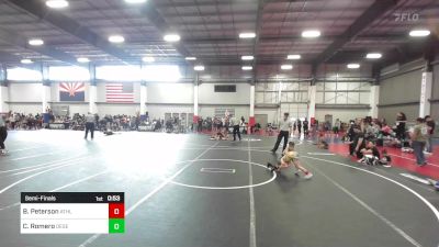 54 lbs Semifinal - Brax Peterson, Athlos WC vs Coen Romero, Desert Dogs WC