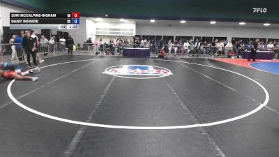 124 lbs Consi Of 16 #2 - Zuri Mccalpine-ingram, GA vs Daisy Infante, CA