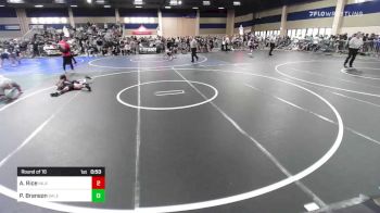 69 lbs Round Of 16 - Azyah Rice, Inland Elite vs Porter Branson, Salem Elite WC